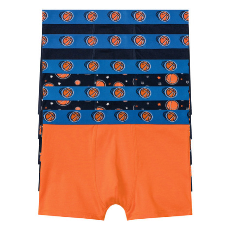 pepperts!® Chlapecké boxerky s BIO bavlnou, 5 kusů (vzorovaná / tmavě modrá / oranžová)
