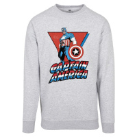 Captain America Tričko Crewneck Grey