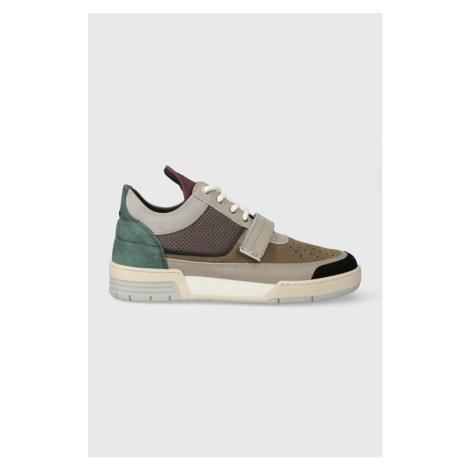 Kožené sneakers boty Filling Pieces Low Top Blaze šedá barva, 10125691002