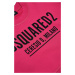 Mikina dsquared2 over sweat-shirt růžová