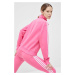 Mikina adidas dámská, růžová barva, vzorovaná