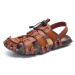 Kožené sandály páskové pánské boty na léto