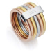 Viceroy Luxusní tricolor prsten z oceli Chic 75305A01