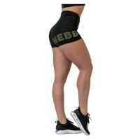 Nebbia Gold Print Shorts Black Fitness kalhoty