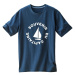 Blancheporte Pyžamové tričko s krátkými rukávy, motiv "loď" modrá