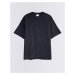 Knowledge Cotton Loose Fit Reactive Dyed Sweat T-shirt 1300 Black Jet