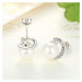 GRACE Silver Jewellery Stříbrné náušnice s perlou Leona, stříbro 925/1000 E-SCE021/54 Bílá