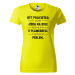 DOBRÝ TRIKO Dámské tričko s potiskem Být policistka Barva: Lahvově zelená