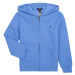 Polo Ralph Lauren LS FZ HOOD-TOPS-KNIT Modrá