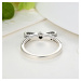 Stříbrný prsten třpytivá mašle PA7104 LOAMOER
