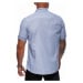 Men's shirt with short sleeves K677 - blue