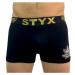 Pánské boxerky Styx / KTV sportovní guma černé - černá guma (GTCK960)