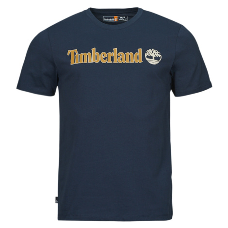 Timberland Linear Logo Short Sleeve Tee Tmavě modrá