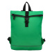 Trendy dámský pogumovaný batoh Andree,  jablíčkově zelená