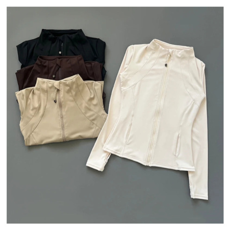 Dámská sportovní mikina – na zip, přiléhavá, pro fitness