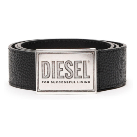Opasek diesel logo b-grain ii belt černá