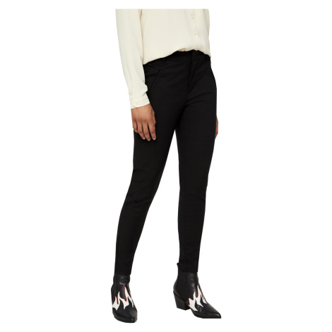 Vero Moda Dámské kalhoty VMVICTORIA Slim Fit 10180484 Black XS/30