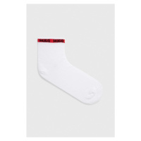 Ponožky HUGO pánské, bílá barva, 50477873