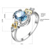 Sisi Jewelry Prsten Swarovski Elements Santini - Luxus a Elegance - srdíčko P1003-TBB 2058/54 Sv