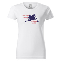 DOBRÝ TRIKO Vtipné dámské vodácké tričko Co se stane na vodě Barva: Bílá