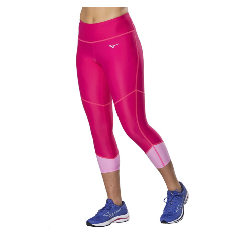 Dámské legíny Mizuno Core 3/4 Tight Pink Peacock