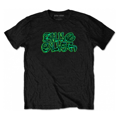 Billie Eilish tričko, Neon Logo Black, pánské RockOff