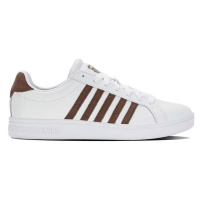 Kožené sneakers boty K-Swiss COURT TIEBREAK bílá barva, 07011.936.M
