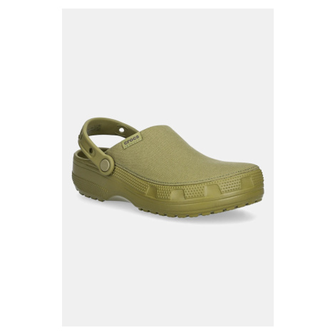 Pantofle Crocs Classic Crafted Clog pánské, zelená barva, 211354