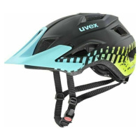 UVEX Access Black Aqua Lime Matt Cyklistická helma