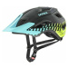 UVEX Access Black Aqua Lime Matt Cyklistická helma