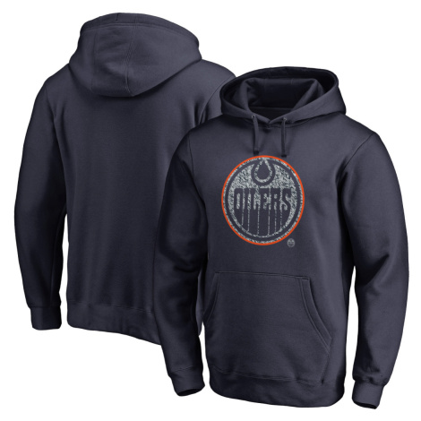 Edmonton Oilers pánská mikina s kapucí black NHL Static Logo Fanatics