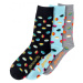 Meatfly 3 PACK - ponožky Oval socks S19 Multipack