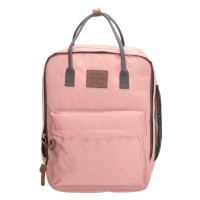 Rogal Růžový objemný batoh do školy „Scandinavia“ 15L