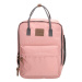 Beagles Růžový objemný batoh do školy „Scandinavia“ 15L