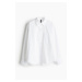 H & M - Oversized bavlněná košile - bílá