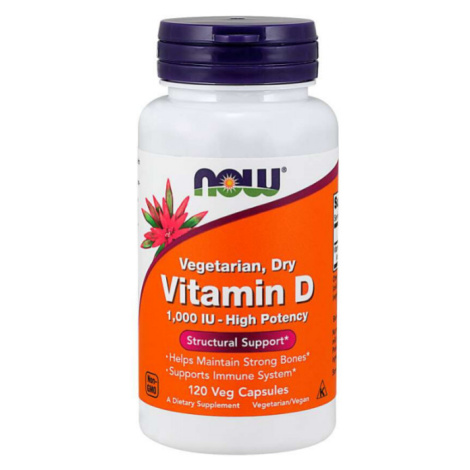 Vitamín D 1000 IU 120 kaps. - NOW Foods