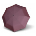 Vínově červený plně automatický skládací dámský deštník s puntíky Uranie Doppler