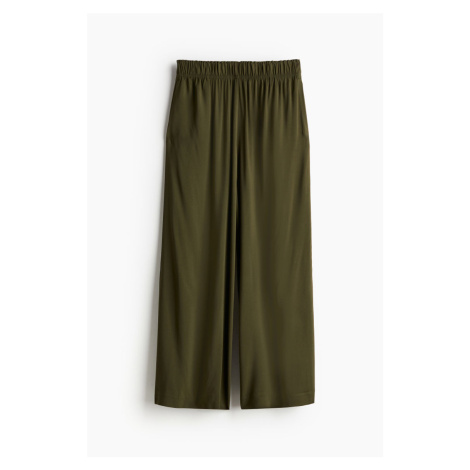 H & M - Krátké natahovací kalhoty - zelená H&M