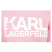 Karl Lagerfeld dámská růžová mikina s potiskem