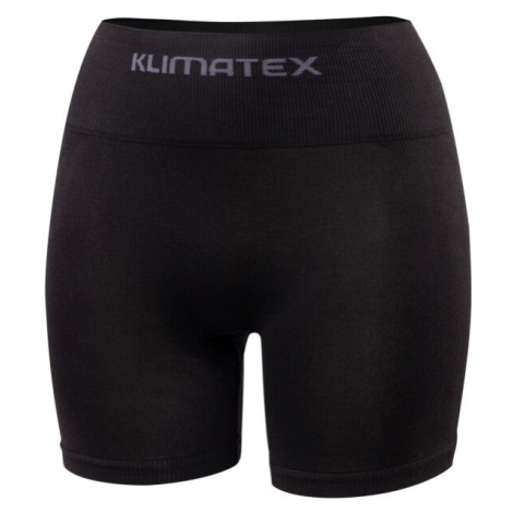 Klimatex BONDY Dámské bezešvé boxerky s vyšším sedem, černá, velikost