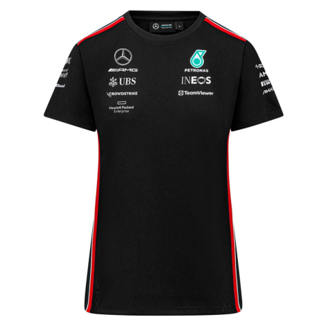 Mercedes AMG Petronas dámské tričko official black F1 Team 2023 Stichd