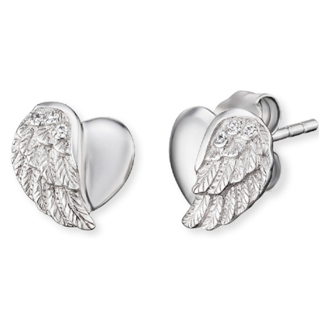 Engelsrufer ERE-LILHEARTWING-ST Earrings - Heart Wings