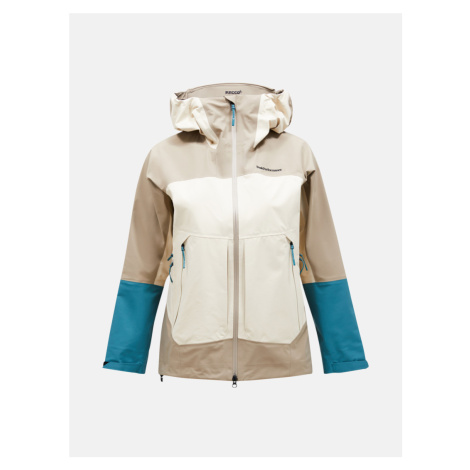 Bunda peak performance w vislight gore-tex c-knit jacket avid beige