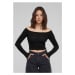 Urban Classics / Ladies Off Shoulder Glitter Longsleeve black