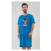 Pánská noční košile Vienetta Secret Bulldog | modrá