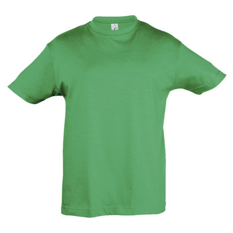 SOĽS Regent Kids Dětské triko s krátkým rukávem SL11970 Zelená SOL'S