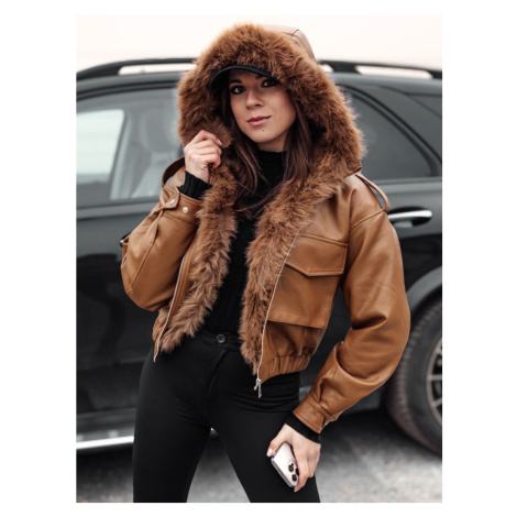 Dámská bunda SOFTREBEL kožená s kožíškem TY4761 DStreet