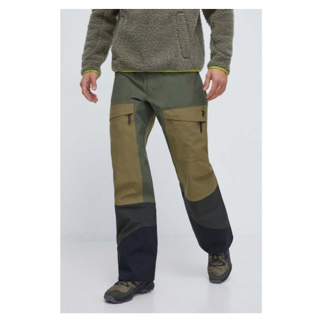 Lyžařské kalhoty Peak Performance Gravity Gore-Tex zelená barva