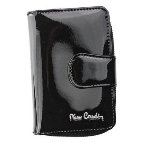 Lakovaná, vertikální dámská peněženka z pravé kůže Pierre Cardin