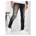 Pánské tmavě šedé džínové kalhoty Dstreet UX4150